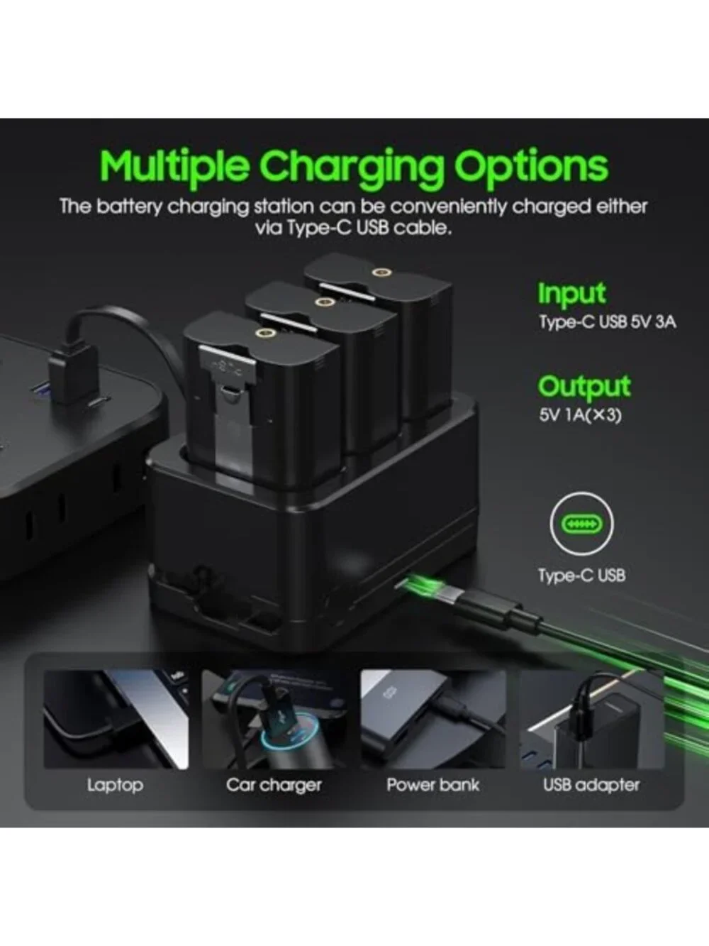 High-Capacity 6040mAh Replacement Battery for Smart Doorbell with LED Charger